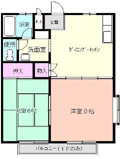 ハウスポートⅡ 201号室 間取り