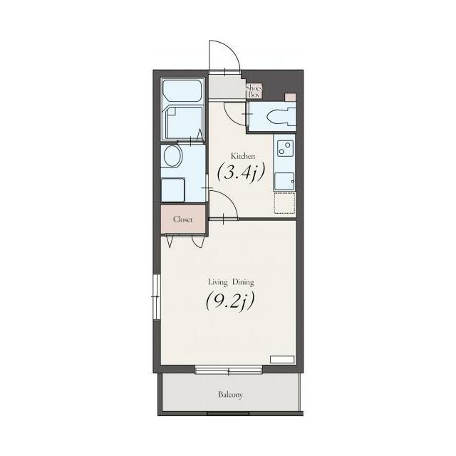 スタースクエア 207号室 間取り