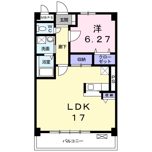Ｋステージ本厚木 304号室 間取り