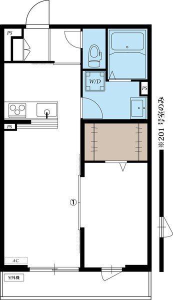 リブリ・アガイティーラ 103号室 間取り