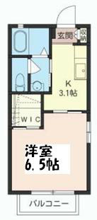 ハイツＫ 202号室 間取り