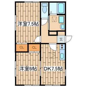 梅澤ハイツ 101号室 間取り