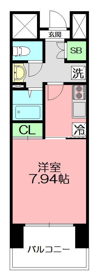 コンソラーレ本厚木 404号室 間取り