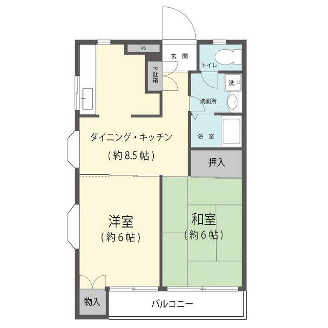 ガーデンプレイス参番館 103号室 間取り