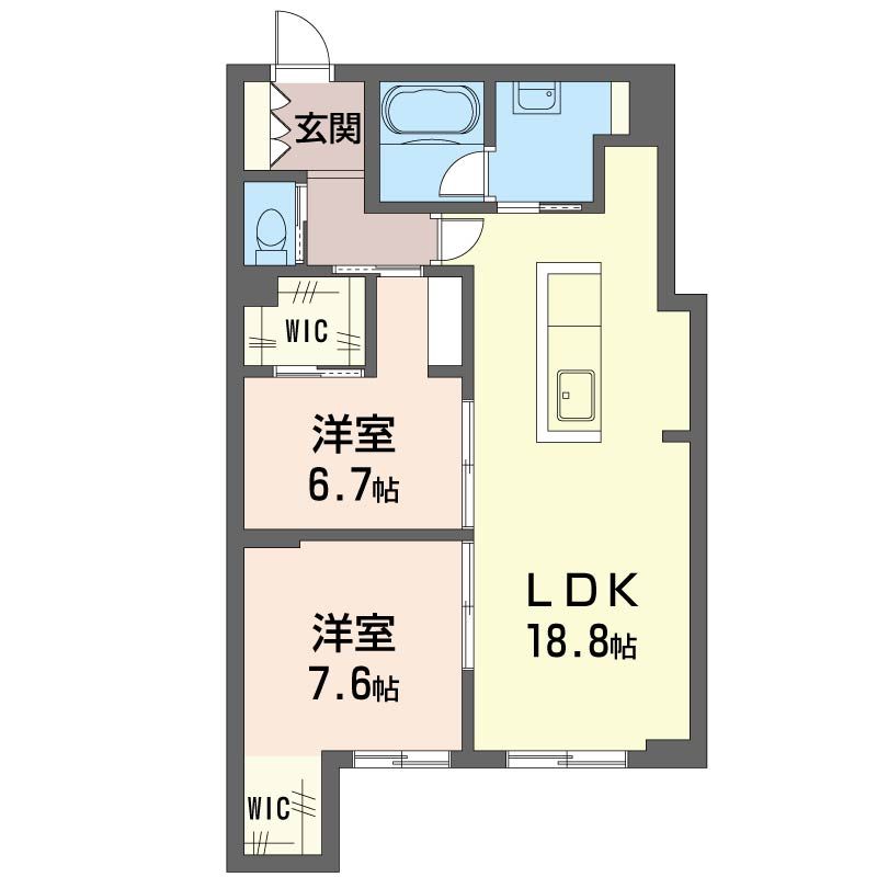 ウィズプラス大船 302号室 間取り