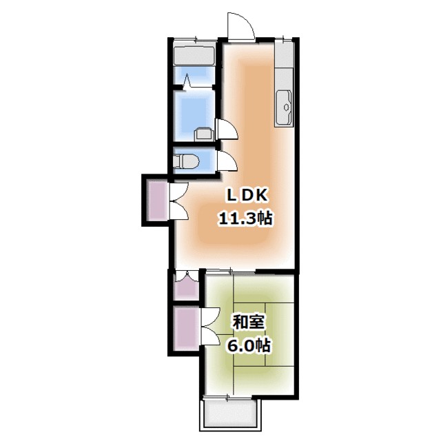 サンサーラ湘南Ⅰ 5号室 間取り