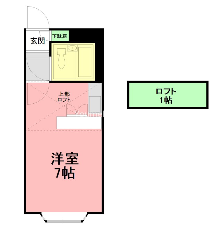 リファレンス愛甲石田 103号室 間取り