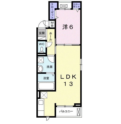 シーサイド高浜台Ⅰ 201号室 間取り