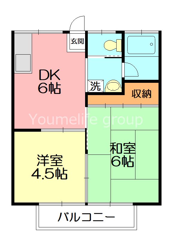 ステラポラーレⅡ 102号室 間取り