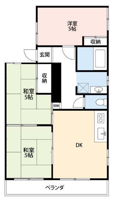 ハイツファイン 206号室 間取り