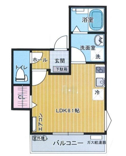 メゾン・エメ 2B号室 間取り