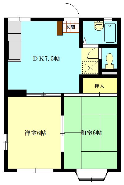 ハイツZC 103号室 間取り