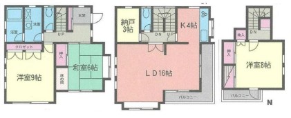 相川邸貸家 間取り