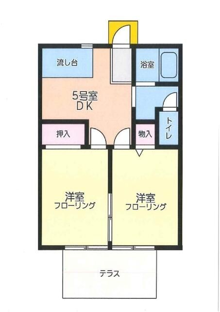 テラス綾瀬 5号室 間取り