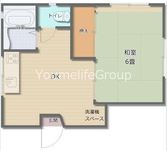 矢留荘 202号室 間取り