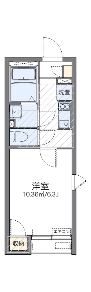 レオネクストコーラルリーフ 201号室 間取り