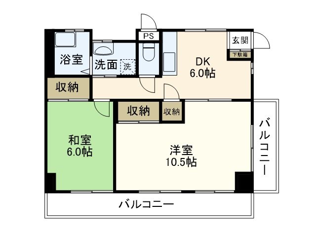 コートパル戸塚 306号室 間取り