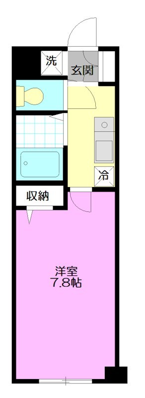 Ｃ．ｃｕｕｌｅ（セキュール） 208号室 間取り