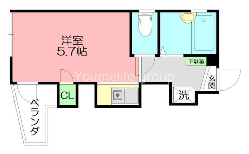 アーバンフラット本郷台 102号室 間取り