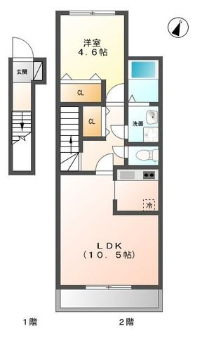 ファミーユＦＫ 202号室 間取り