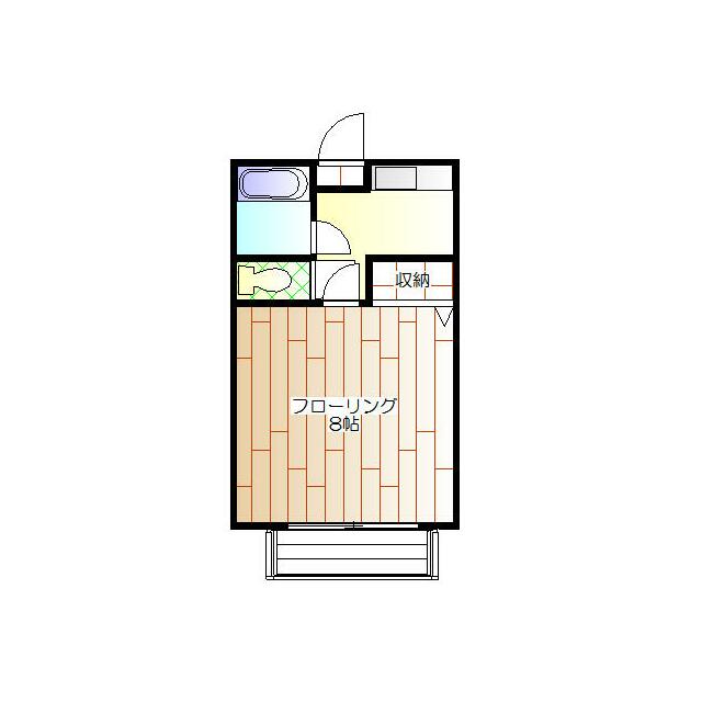 シャロムⅠ 202号室 間取り