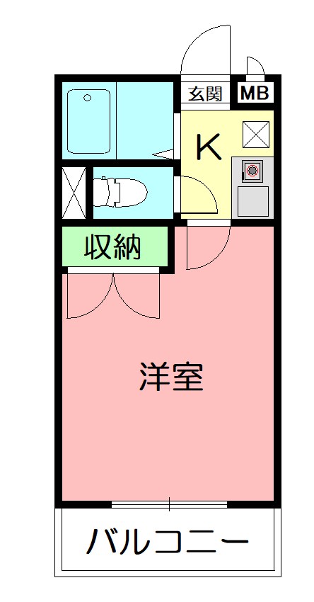 グランコンフォート本厚木 304号室 間取り