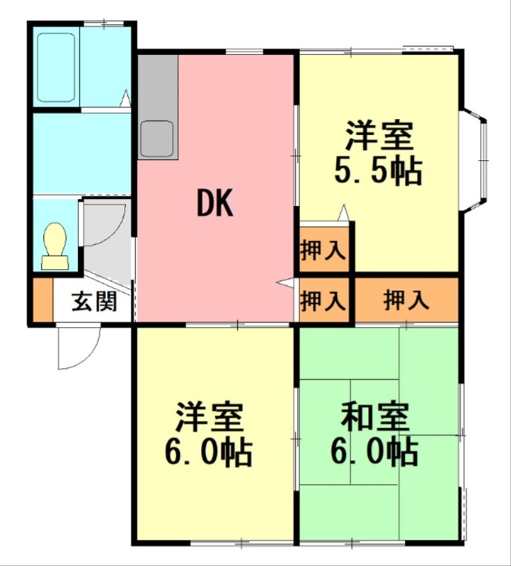 栗の木ハイム A201号室 間取り