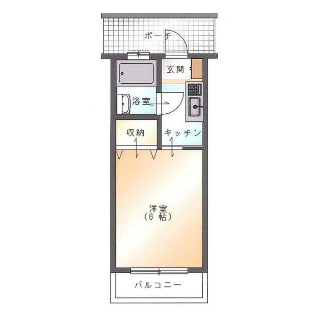 リバーサイドＭＩＹＡＺＡＫＩ 203号室 間取り