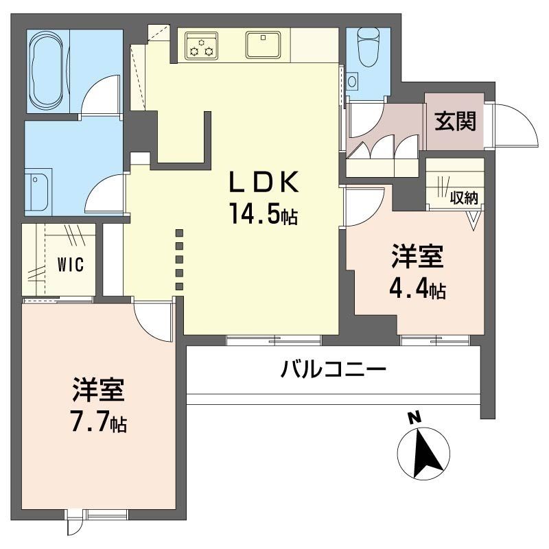 カーサレジオ戸塚 301号室 間取り