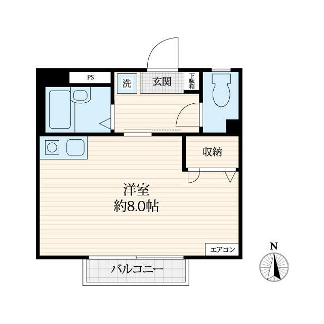 エクレール 101号室 間取り