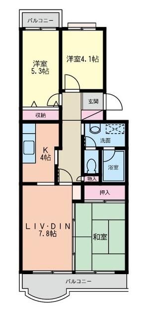サウサリトファースト 302号室 間取り