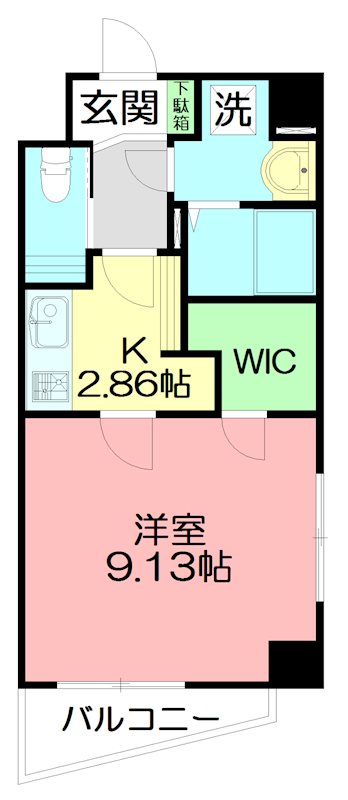プライム伊勢原プレイス 201号室 間取り
