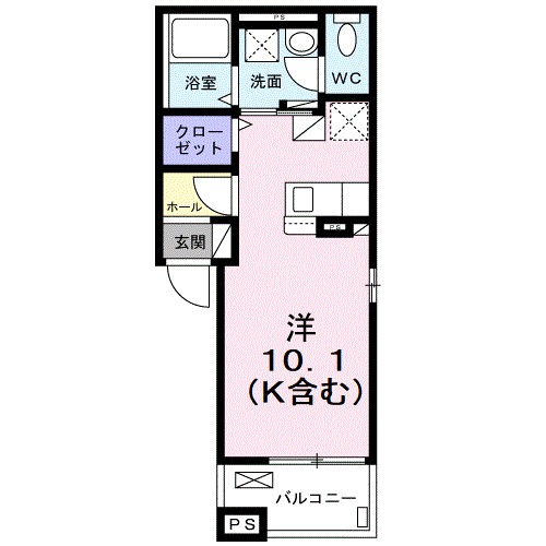 セレノ・イリーデ 202号室 間取り