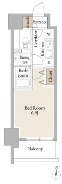 LiveCasa平塚 503号室 間取り