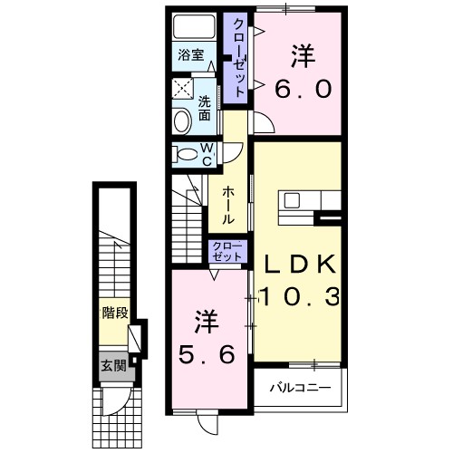 ファインブルク・K 202号室 間取り