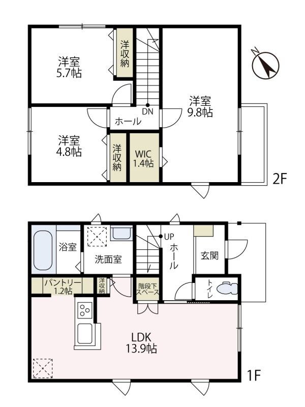 ベルハイツB棟 間取り