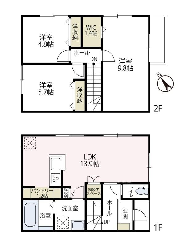 ベルハイツC棟 102号室 間取り