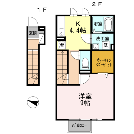 アーク・ヒルズ 203号室 間取り