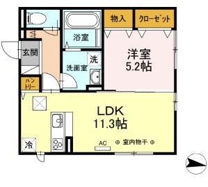サークルモコ湘南台 303号室 間取り