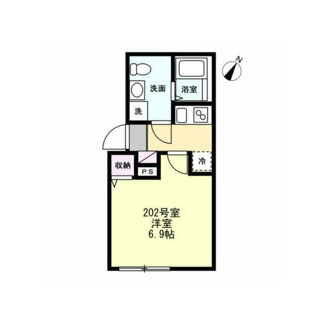 ベイルームプレミア湘南台 202号室 間取り