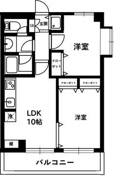 COM’S 1 203号室 間取り