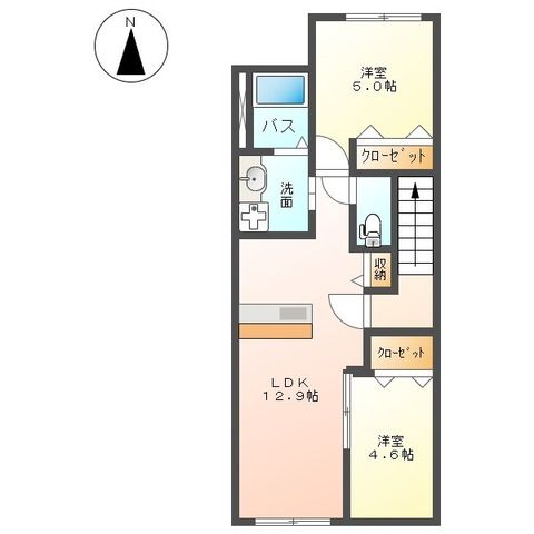 ＧｒａｎｄｙⅡ 202号室 間取り