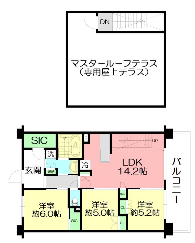 レ・ジェイド辻堂東海岸SEA-SIDE VILLA 313号室 間取り