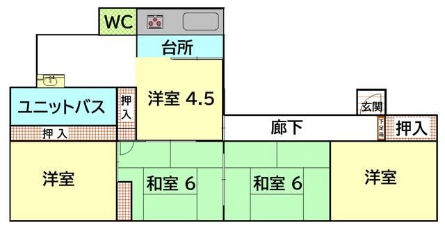 辻堂新町1丁目借家 間取り
