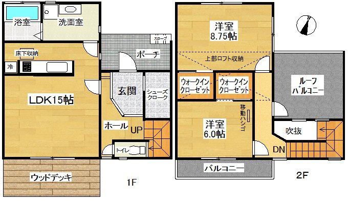 アベニール est 104号室 間取り