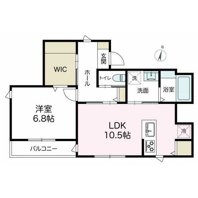 アズコンフォート 203号室 間取り