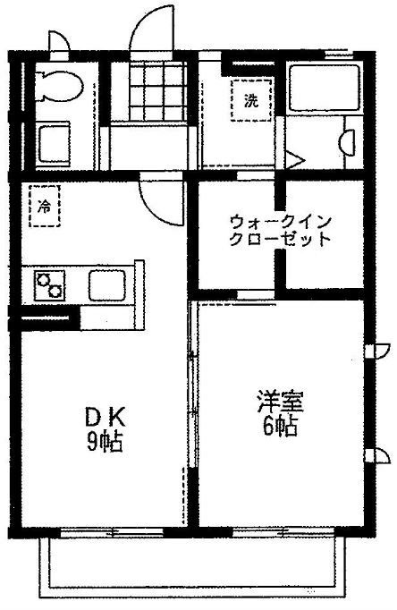 ソレイユ  201号室 間取り