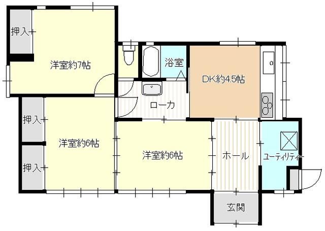 辻堂５丁目平屋 間取り