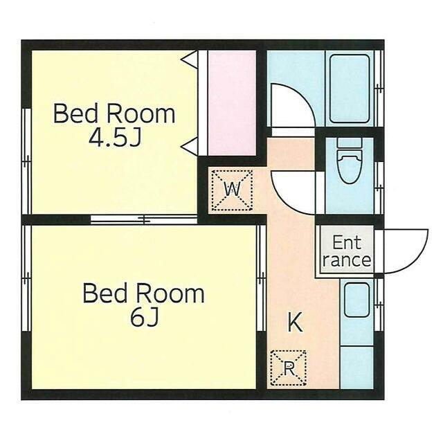 湘南荘 103号室 間取り