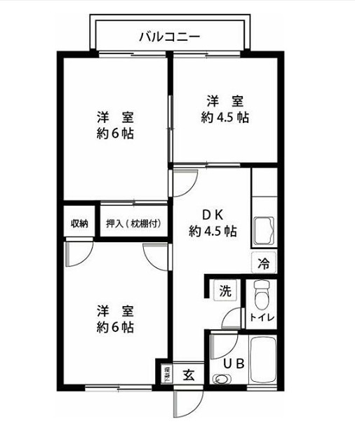 コーポ石塚Ⅱ 間取り